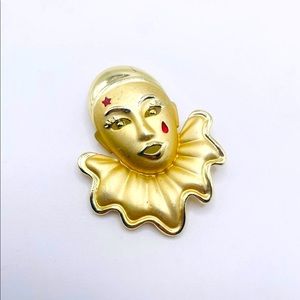Court Jester/ Clown Brooch